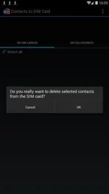 Contacts to SIM Card - Manage your contacts android App screenshot 1